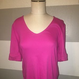 Pink Ralph Lauren V-Neck